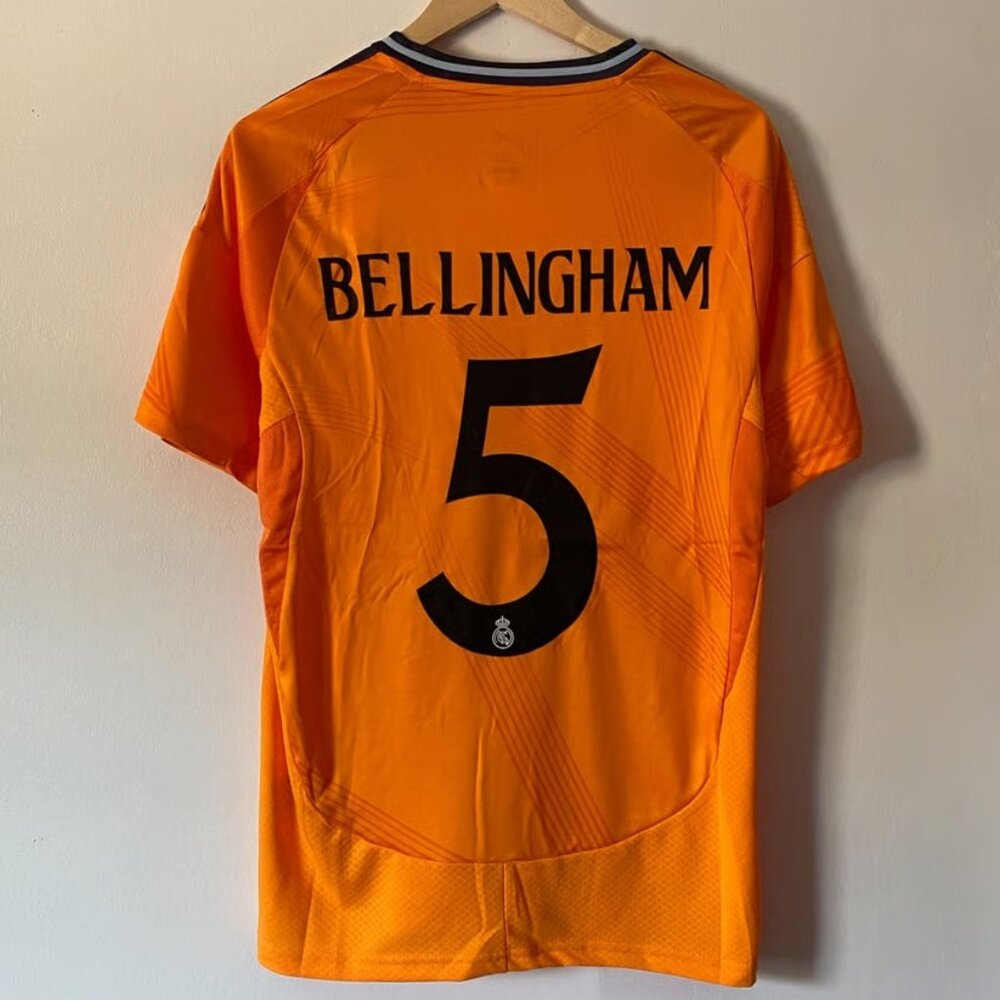 Real Madrid orange jersey bellingham